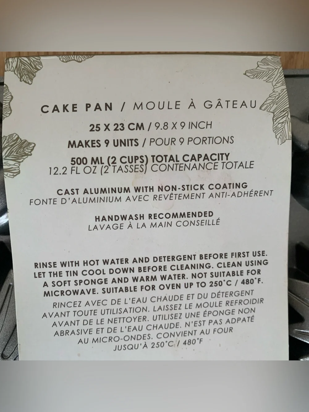CIROA Cast Aluminum Pumpkin Leaf Shape 9 Units Non-stick Cake Pan Halloween Fall